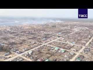 ▶️ Кадры пожара в поселке Сосьва Свердловской области