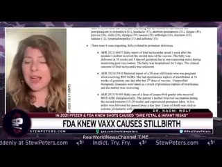 “FDA и Pfizer — детоубийцы: Pfizer знала, что прививки вызывают внутриутробную смерть и спонтанные аборты
Доктор Наоми Вольф
