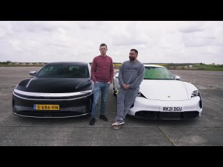 CarWOW Lucid Air против Porsche Taycan Turbo S_ ГОНКА (понравилось видео от btg capital? ставь лайк)