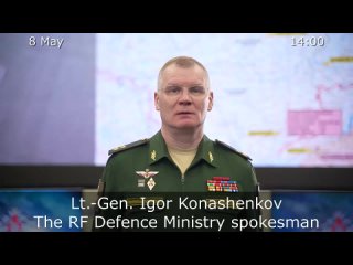Russian Defence Ministry report on the progress of the special military operation - 2023-05-08