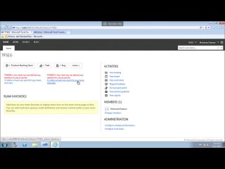 Agile Project Management in Team Web Access in TFS 2012 (Team Foundation Server) Part 1