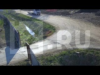 На кадрах — грузовик, на котором украинские диверсанты привезли взрывчатку на территорию России