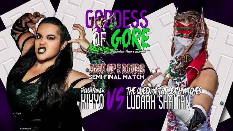 The Fallen Flower Kikyo VS LuDarK ShAiTAN. CCW Goddess of GORE 2018
