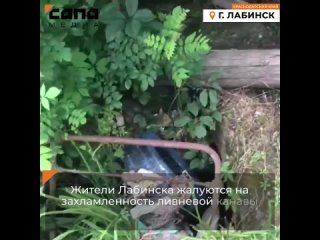 Жители Лабинска пожаловались на подтопление домов из-за загрязненных ливневок