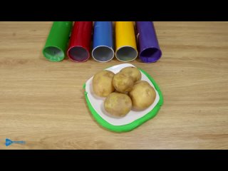 Pea Pea and Magic Pringles Challenge - Stop Motion Cartoon