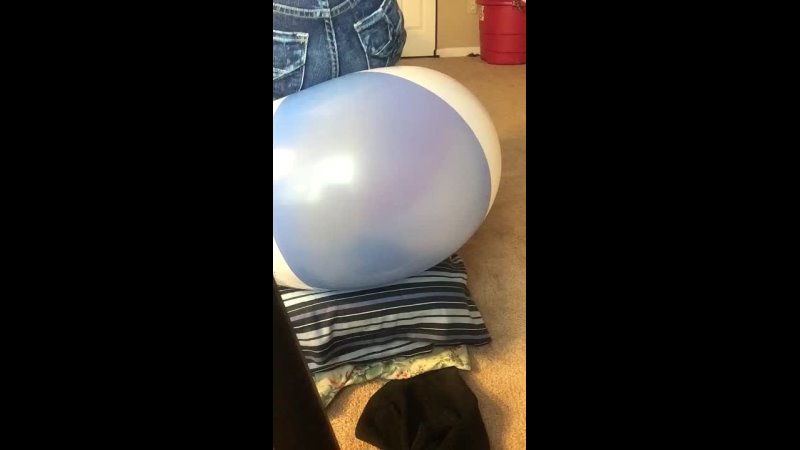 Booty popping HUGE heat stretched 20 inch ball