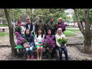 Акция #Поём_Двором в Ленинском районе города Донецка