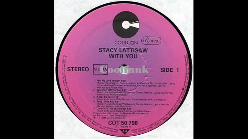 Stacy Lattisaw Feel My Love Tonight