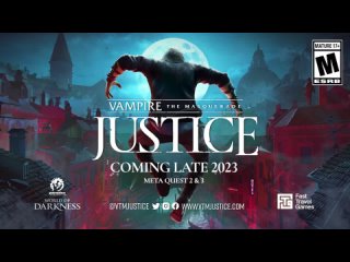 Vampire  The Masquerade - Justice  Announcement Trailer  Meta Quest 2 + 3 + Pro