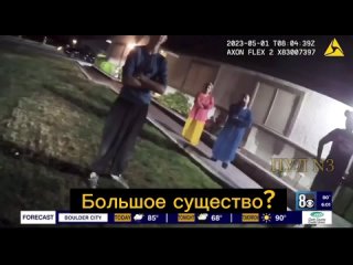 В Лас-Вегасе полицейский видеорегистратор записал падение НЛО, и тут же в Службу спасения позвонили люди с сообщением о пришельц