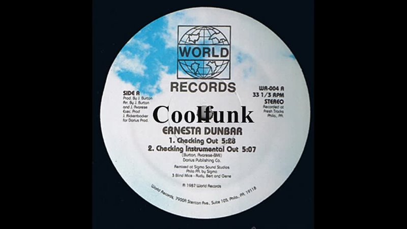 Ernesta Dunbar - Checking Out (12  Electro Disco-Funk 1987)