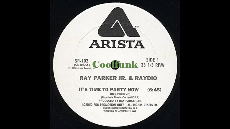 Ray Parker Jr. Raydio Its Time To Party Now (12 Inch