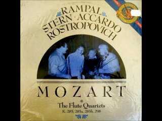 Mozart W.A. – The Quartets for Flute, Violin, Viola and Cello, J.P. Rampal, I. Stern, S. Accardo, M. Rostropovich, 1986
