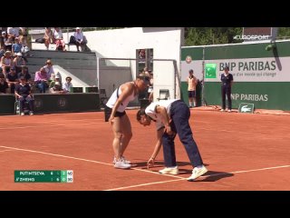 Roland Garros 2023 Women Singles R2 Yulia Putintseva - Qinwen Zheng