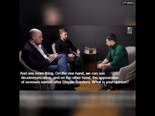 Степан Бандера герой для украинцев – это нормально! Это классно! - заявил еврей Зеленский Ну да, пре