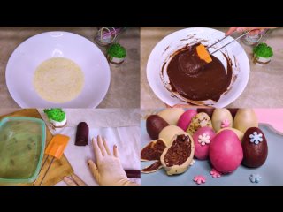 Шоколадные яйца на пасху. Вкусные конфеты своими руками и пасхальный декор.