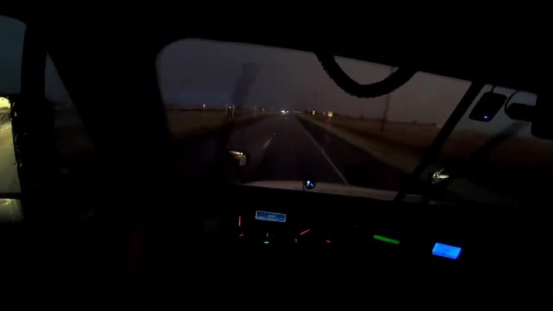 Driving in a Massive Texas Thunderstorm with Lightning Trucking with Selena