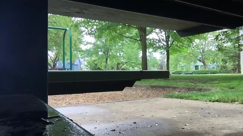 public park bench piss
