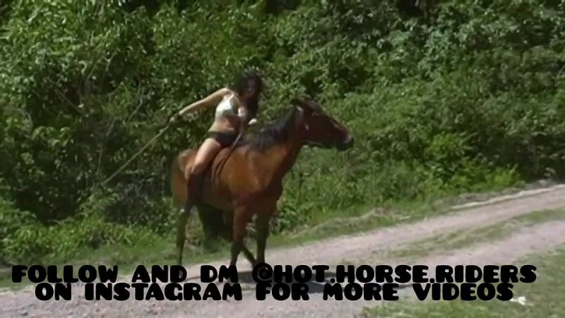 Horse Riding By a Hot