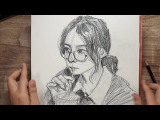 [HamRib Art] Step by step real time portrait tutorial