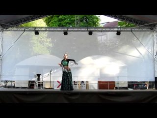 Ольга Нессонова, трайбл fusion bellydance импровизация @ Театральная улица (Севастополь), 7 07 2019
