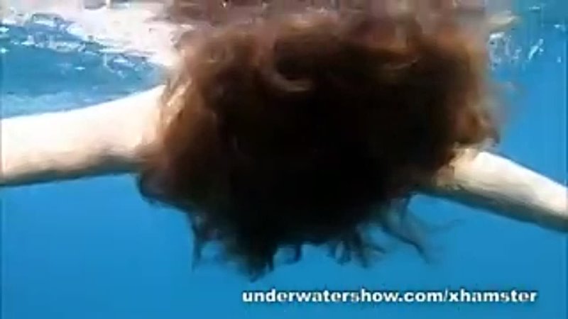 Cute Nastya swimming nude in the sea 18+