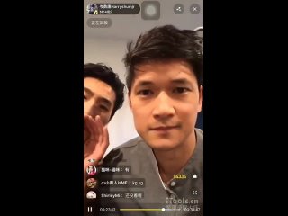 Harry Shum jr. & Chris Pang Weibo live from june 2016