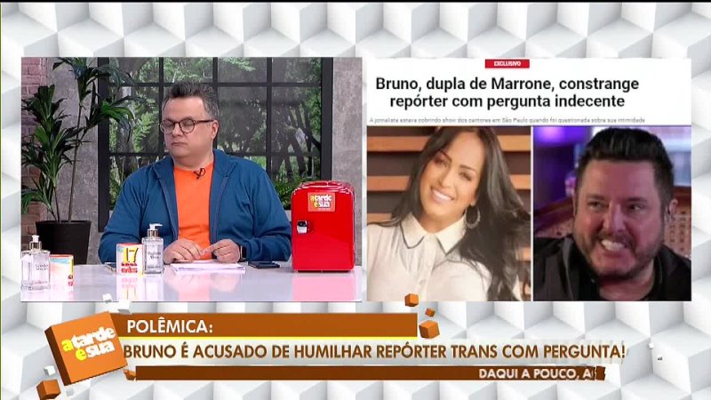 RedeTV - Sonia Abrão detona após Bruno constranger repórter do TV FAMA: “Cara de pau”