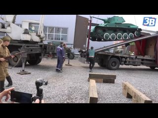 ️Спустя три дня пути танк Т-70 из Мелитополя прибыл на место реставрации в Ленинградской области