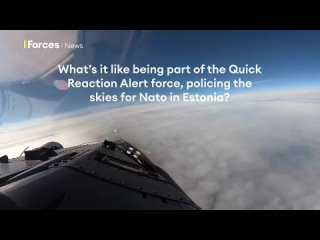 Кадры одного из недавних эпизодов над Балтикой из кабины истребителя Eurofighter Typhoon FGR4 Королевских ВВС Великобритании