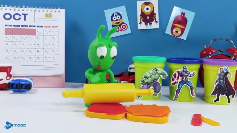 Pea Pea and The ice cream Vending Machine Cardboard Toy Stop Motion