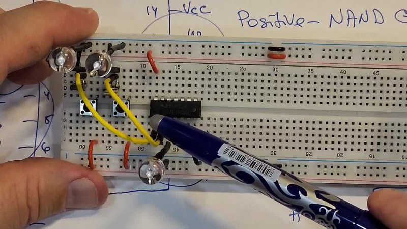 74 HC00 Quadruple 2 Input positive NAND