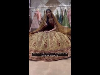 Premium Heavy Bridal Lehenga Choli--Shopping in Chandni Chowk _shorts _ashortaday _lehenga _bridal(720P_HD).mp4
