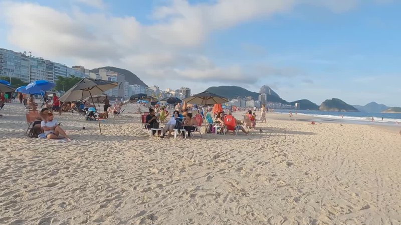 Beach Walk Copacabana BRAZIL - Carnival Rio De Janeiro Beach Party