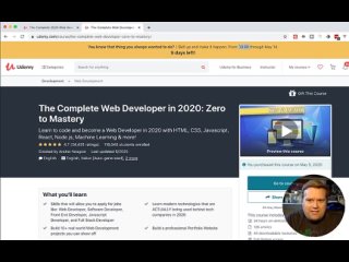 lgMThe Complete Web Developer in 2020 Zero to Mastery by Andrei Neagoie  Udemy Course Review (Дата оригинальной публикации: