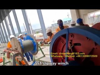43-650m Wire Rope Electric Slipway Winch For Lifting 1000 Ton Boat