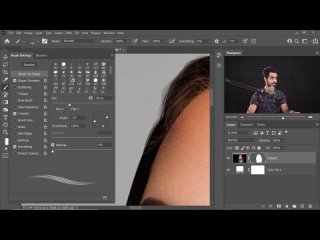 Cut Out Dark Hair from Dark Background in Photoshop!