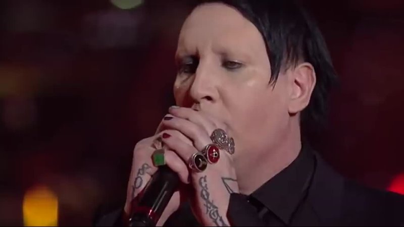 Marilyn Manson and Tyler Bates performing Sweet Dreams  Acou