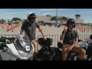 Police Motorcycle Competition! BMW R1200 RT-P vs. Harley-Davidson Road King   Common Tread XP