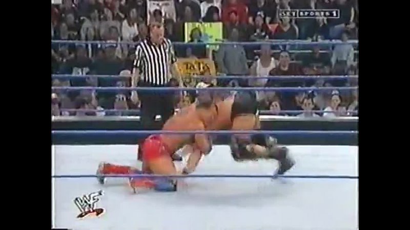 Kurt Angle vs Steve Austin (commentator The