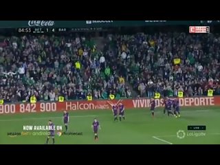 When Lionel Messi completes a hattrick in such incredible fashion that even the opposition fans had