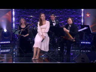 Актриса Екатерина Гусева в программе «Музыка +» на телеканале «ЗВЕЗДА»: концерт «Мой День Победы» (2023 год)
