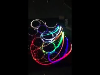 USB заряжаемая светодиодная оптоволоконная плетка танцевальная