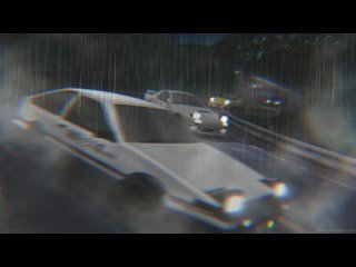 Racing In The Rain Initial D - Живые обои на рабочий стол