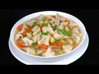 Пельмени 🍜Быстрый Бабушкин суп с ленивыми пельменями , как приготовить пельмени как варить пельмени