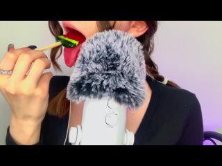 [Soly ASMR / SOLYASMR] - asmr mic⧸lollipop licking - intensely / асмр ликинг микро