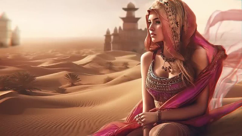 Relaxing Sahara Atmospheric Music - Arabian Desert Ambience Music with Female Vocals