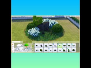 Симс 4 сад: создаю круглую клумбу из растений базовой игры