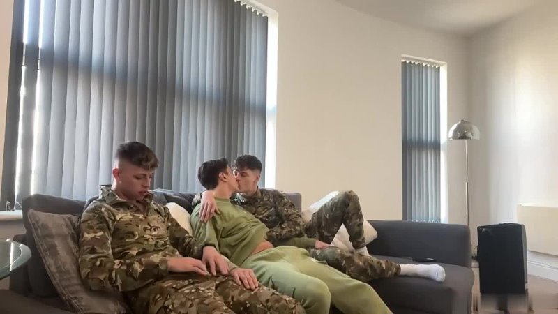 OnlyFans - Warren Godman - Waz fucks two soldier boys raw