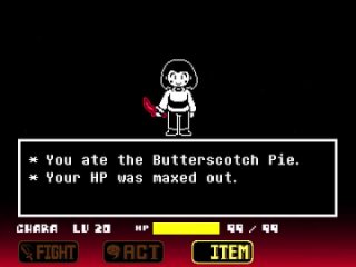 [JustALazy] Undertale no more deals | Chara fight completed!!!